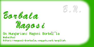 borbala magosi business card